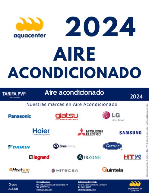 Catálogo aire acondicionado 2024. Aquascenter